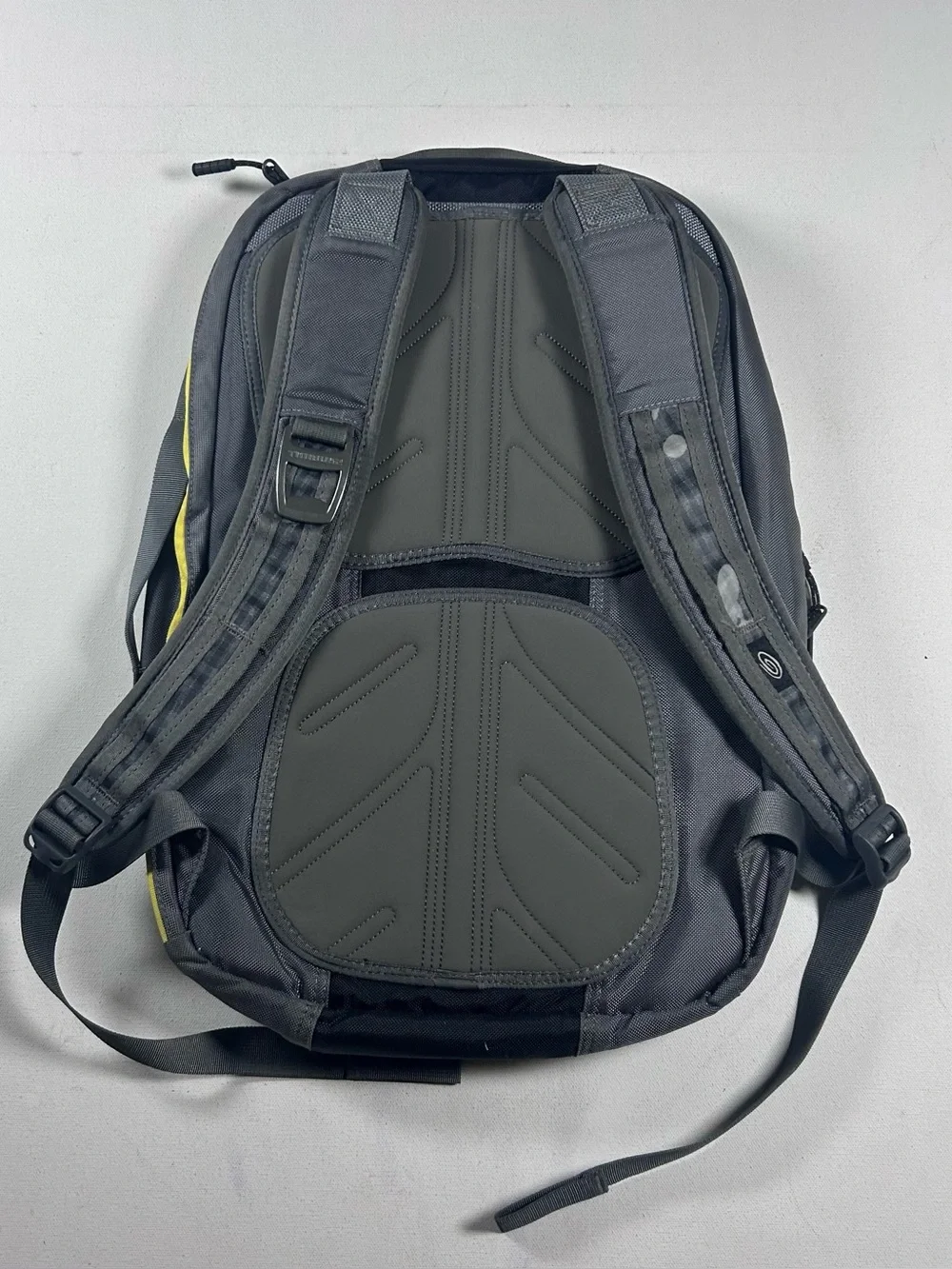 Timbuk2 Q Laptop Backpack Ballistic Nylon Bottle Opener Fake Distressing Style -